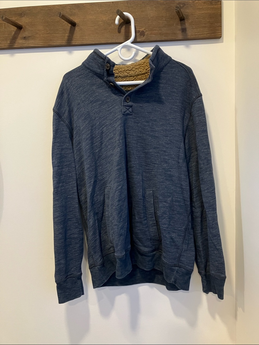 G.H. Bass & Co. Navy Blue Sherpa-Lined Jacket